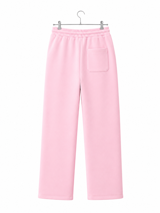 Jogging Rose Logo Blanc