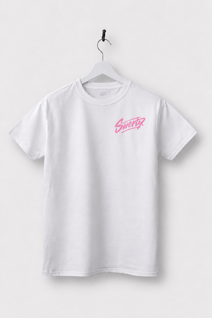 Basics Blanc écriture Rose