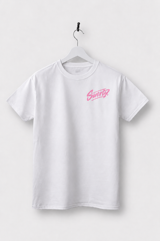 Basics Blanc écriture Rose