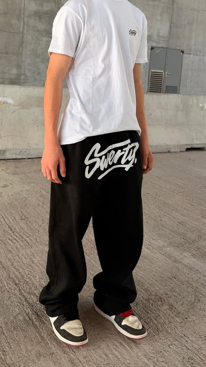 Jogging Noir Logo Blanc
