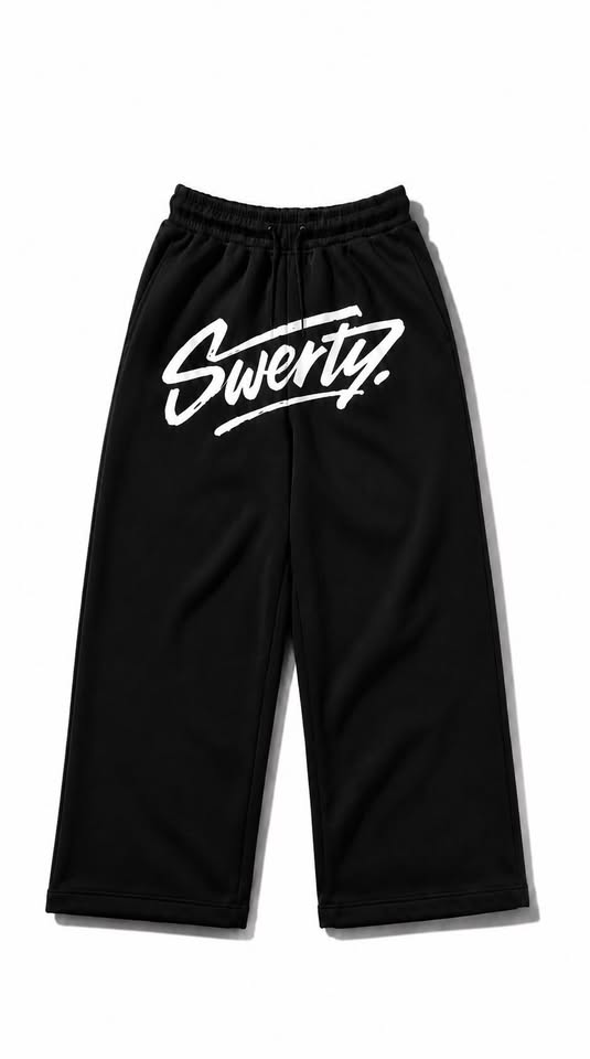 Jogging Basics Noir Logo Blanc