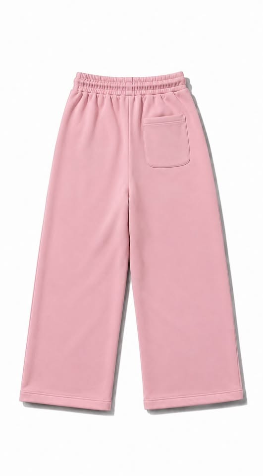 Jogging Basics Rose Logo Blanc