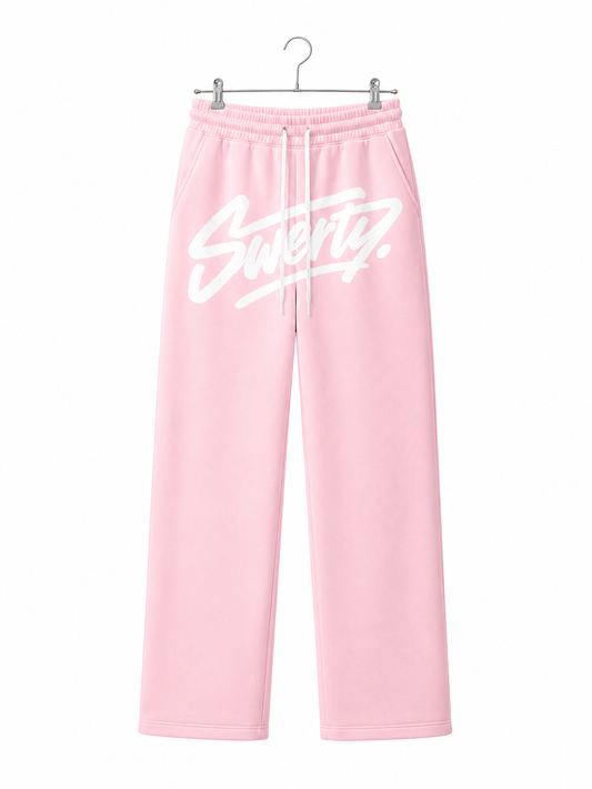 Jogging Rose Logo Blanc